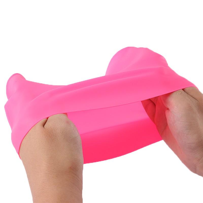 Nón bơi, Mũ bơi chống nước tuyệt đối chất liệu silicone đàn hồi, thiết kế thời trang cao cấp SMB101