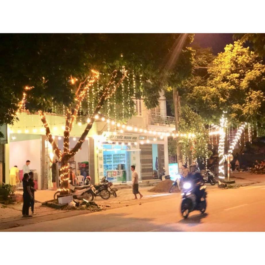 Màu vàng nắng Dây led đúc F5 -12v, dây led đúc cuộn dài 2.5m - 50 bóng trang trí cuốn cây, trang trí quán đẹp long lanh