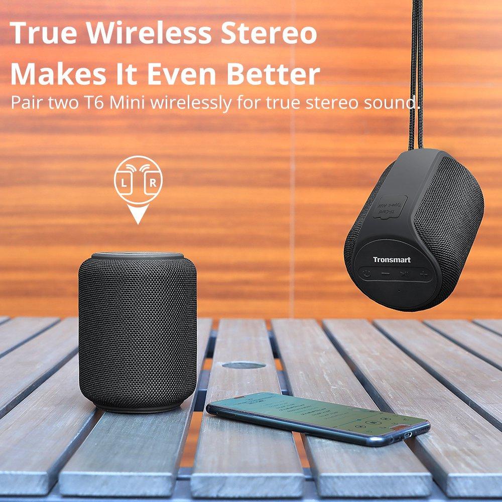 Loa Mini Tronsmart T6 Loa Bluetooth Không Dây Loa Di Động Với Âm Thanh Vòm 360 Độ, Trợ Lý Bằng Giọng Nói Color: T6mini red