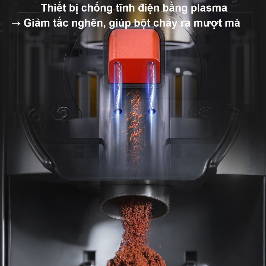 Máy xay hạt cà phê Espresso chuyên nghiệp thương hiệu Mỹ cao cấp HiBREW G3 Plus 31 cấp độ xay - Công suất 180W - Hàng nhập khẩu