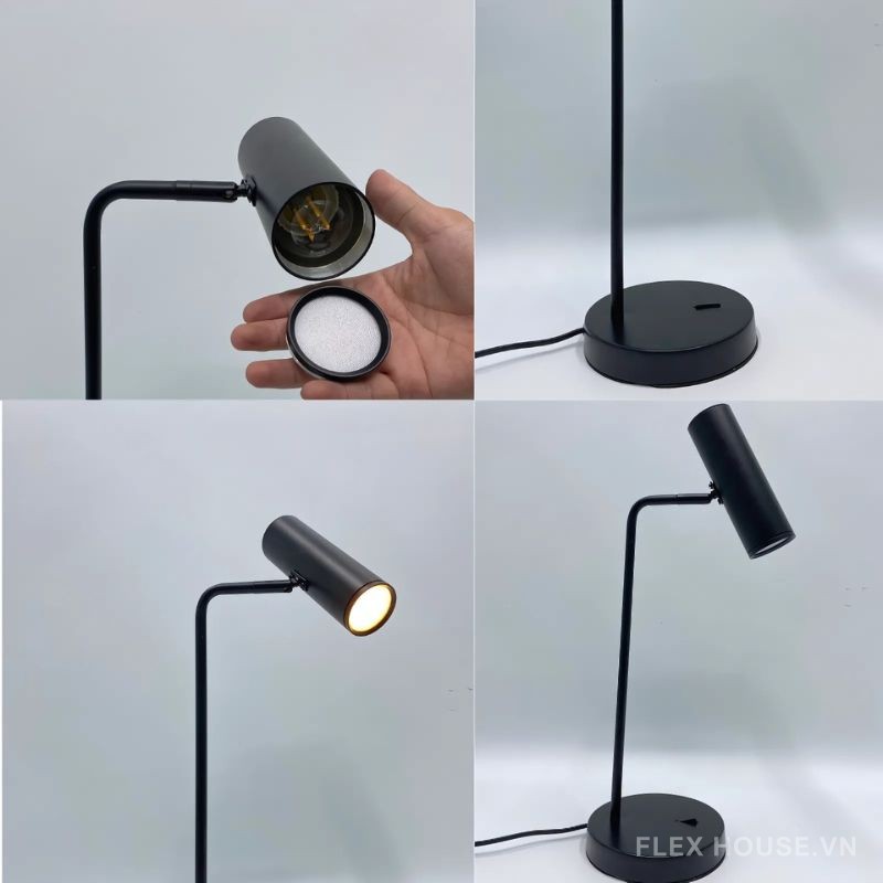 Đèn Bàn Hợp Kim DB62 Màu Đen W160xH480Cm | Index Living Mall | Nội Thất Thái Lan