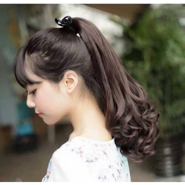 Tóc giả Buộc xoăn cột xoăn đuôi xoăn lọn 40cm