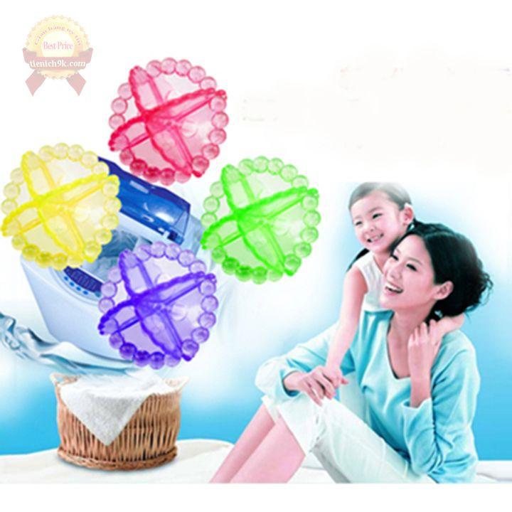 Combo 8 bóng giặt sạch quần áo máy giặt cầu gai và nhím