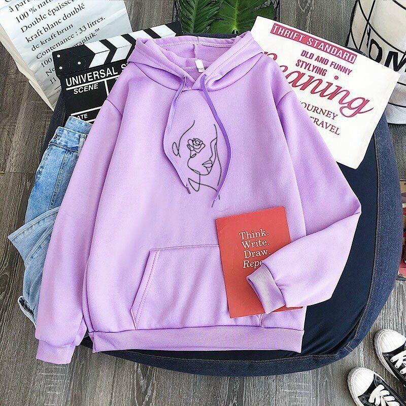 Áo hoodie nam nữ áo khoác CÔ GÁI unisex nỉ phong cách ovesize siêu đẹp Form Rộng – ST20 - babitrendy