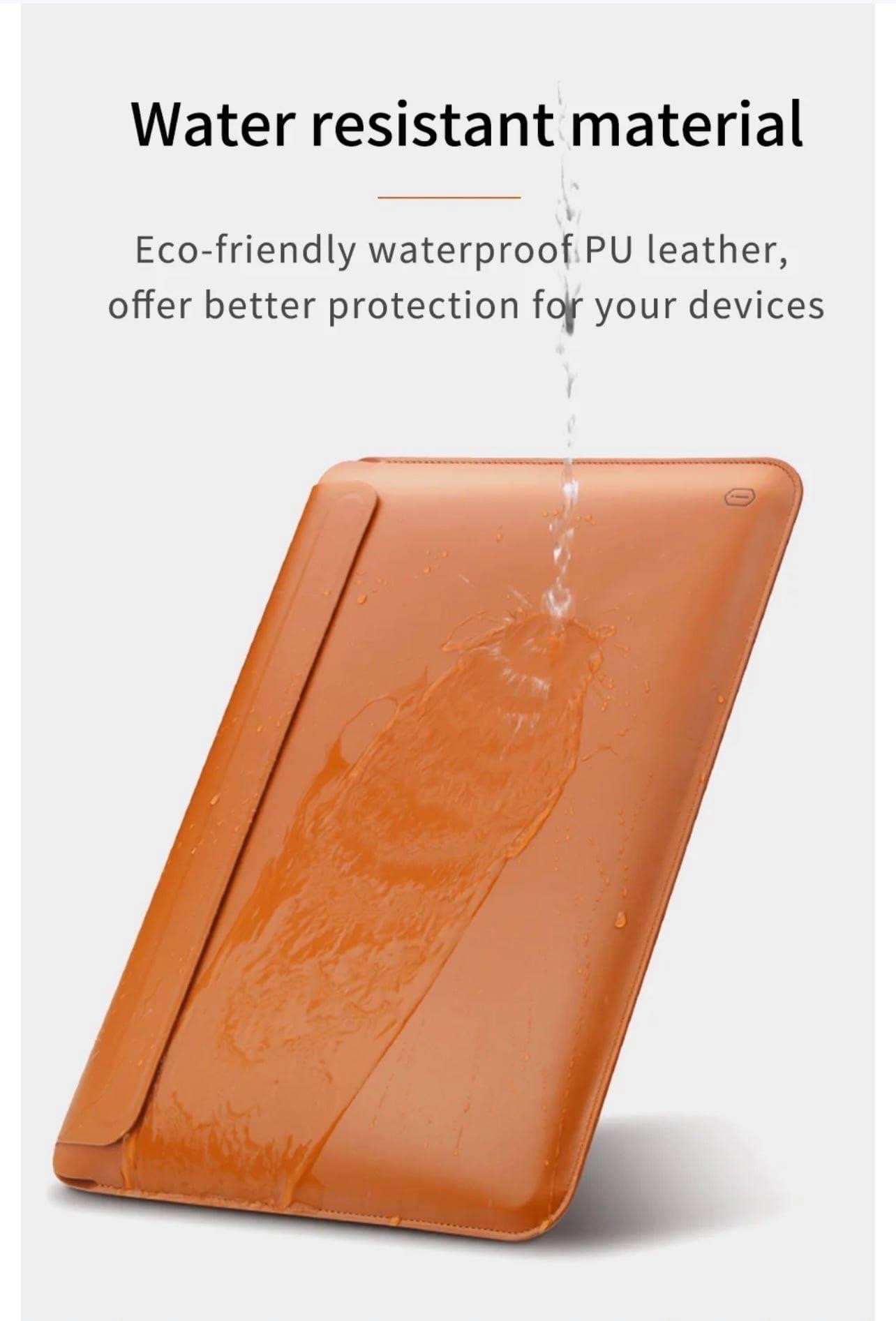 Bao Da Skin Pro Slim Stand Sleeve Dành Cho Macbook Chất Liệu Da PU Mịn, Cũng Là Một Tấm Lót Chuột - Hàng Chính Hãng