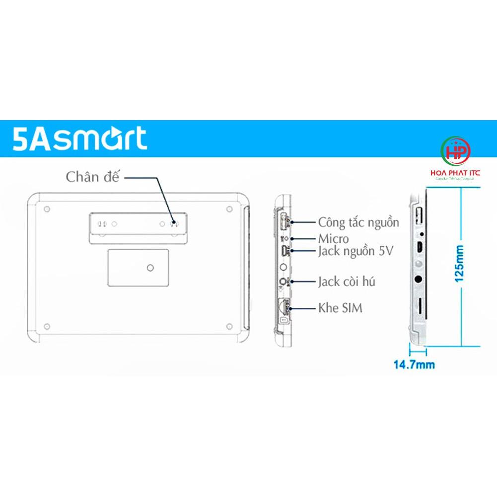 Bộ chống trộm trung tâm dùng sim và wifi 5A Smart 5A-F10, Báo trộm qua điện thoại, gọi điện, nhắn tin - Hàng chính hãng