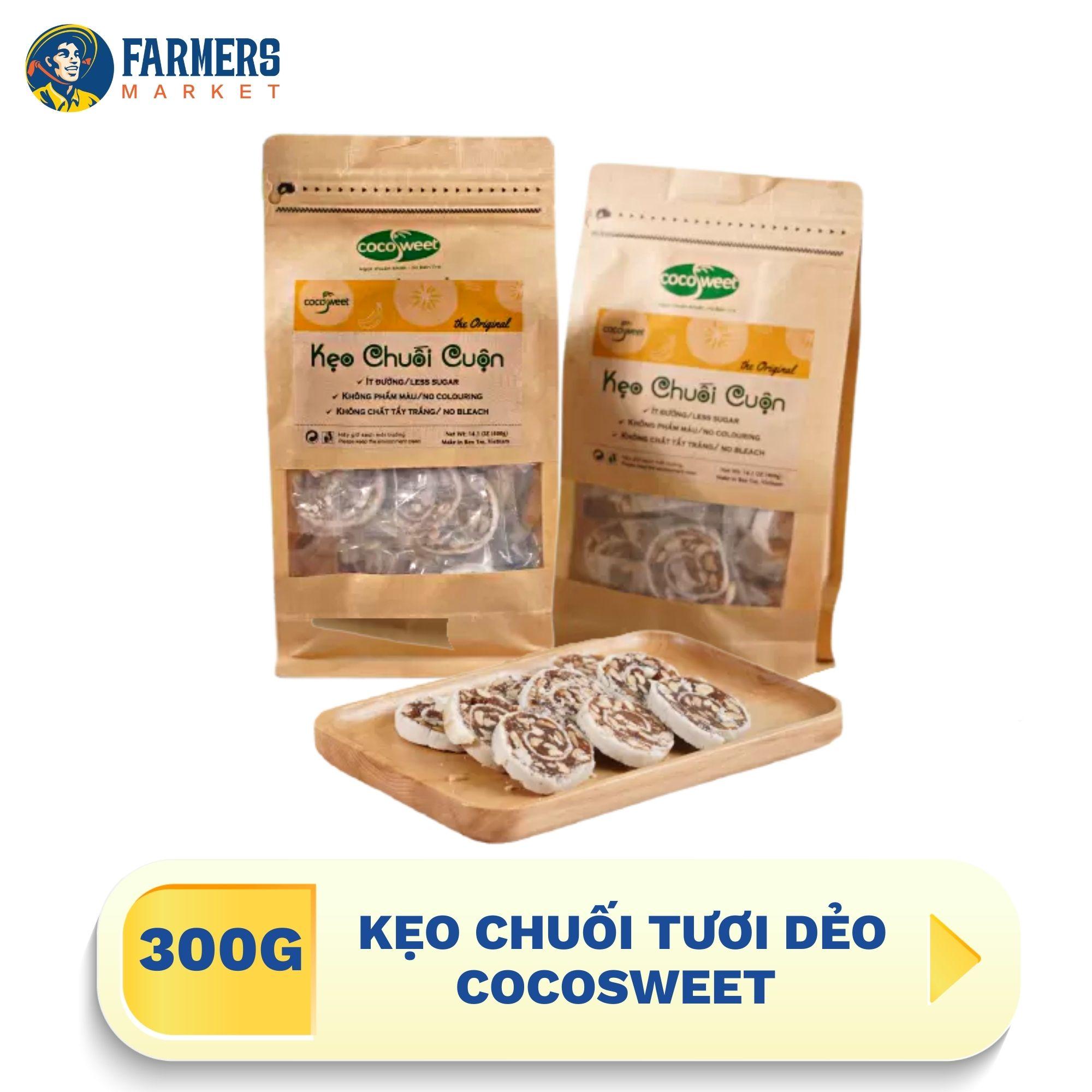 [Giao hàng toàn quốc] Kẹo chuối tươi dẻo Cocosweet 300 g