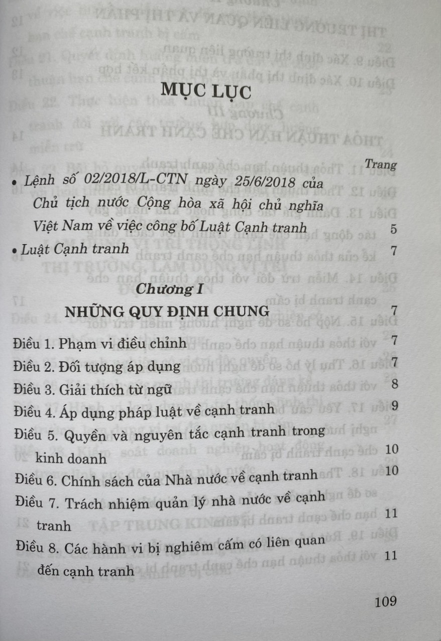 Luật Cạnh Tranh