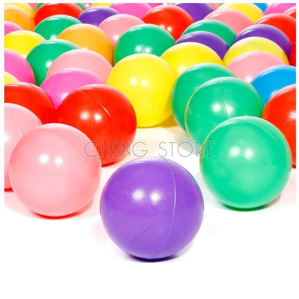Bịch 100 quả bóng nhựa cho bé, an toàn cho sức khỏe, Giúp bé yêu phát triển khả năng vận động