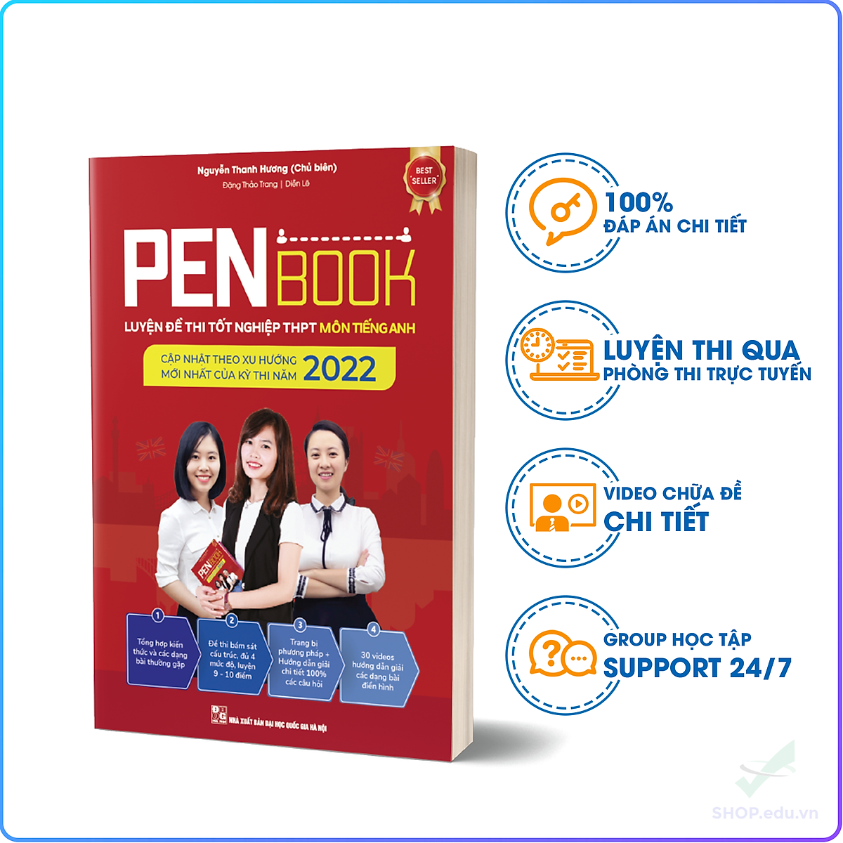 Combo 2 cuốn sách luyện đề môn Tiếng Anh (Penbook 2023 +  Bộ đề minh họa 2023)