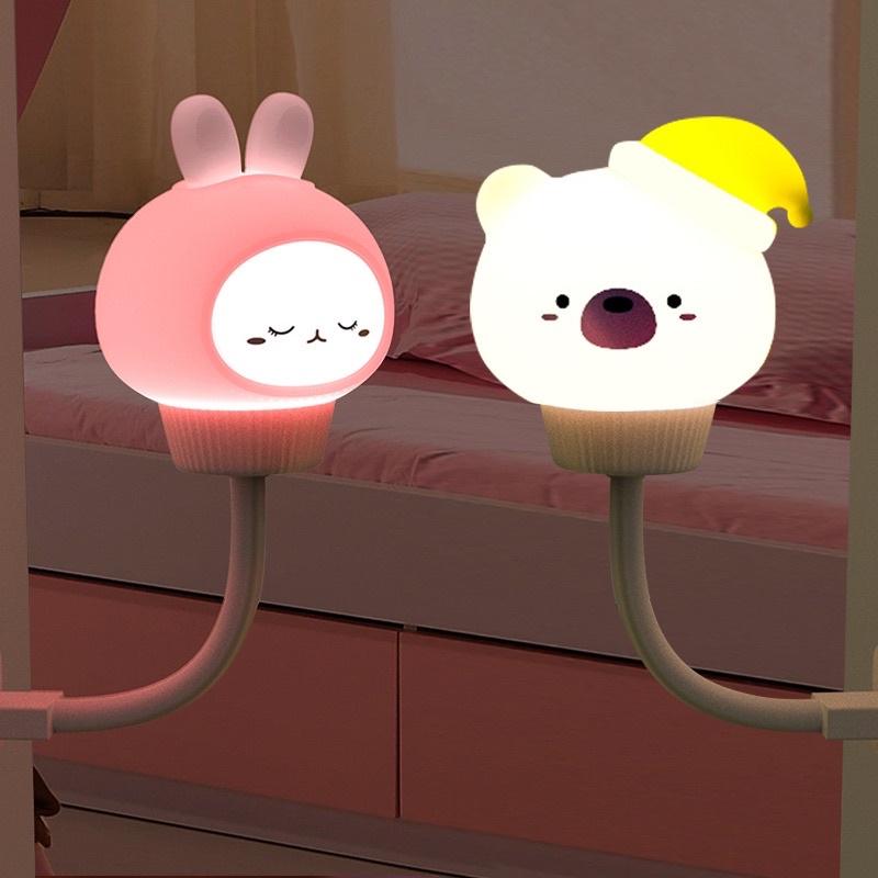 Đèn ngủ mini hình thú dễ thương tiện lợi - Đèn led USB để bàn hoạt hình siêu cute nhiều màu sắc