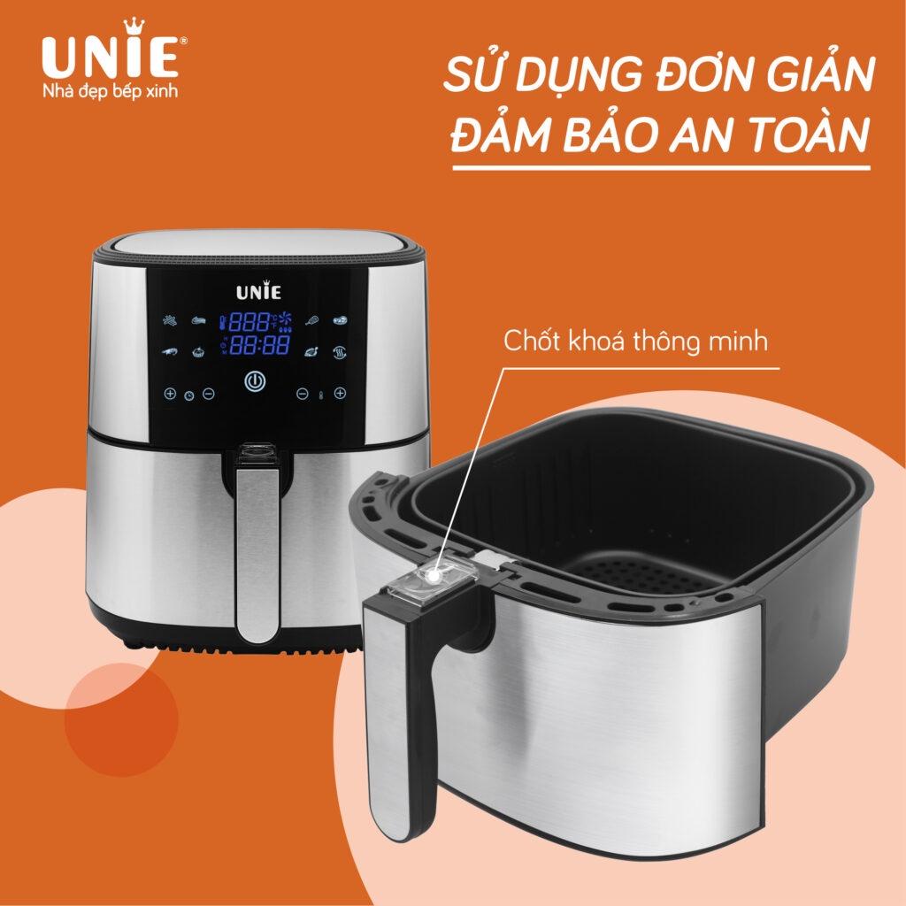 Nồi chiên không dầu UNIE UE-800 công suất 1800W dung tích 8L - Hàng chính hãng