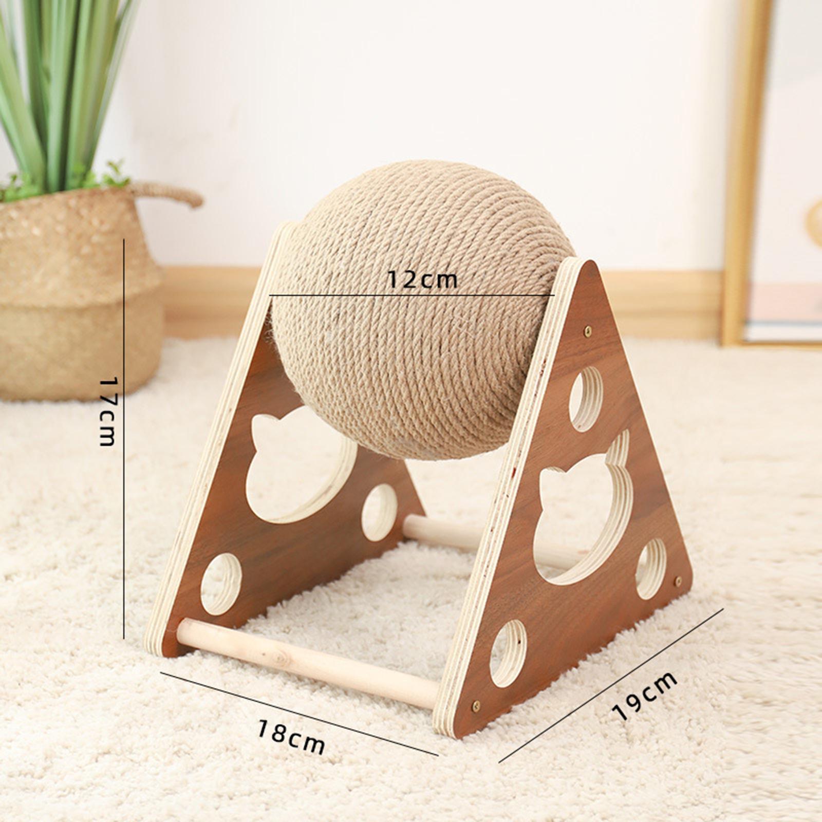 Sisal Cat Scratching Rotatable Ball for Pet Kitten Pet Toy Interactive
