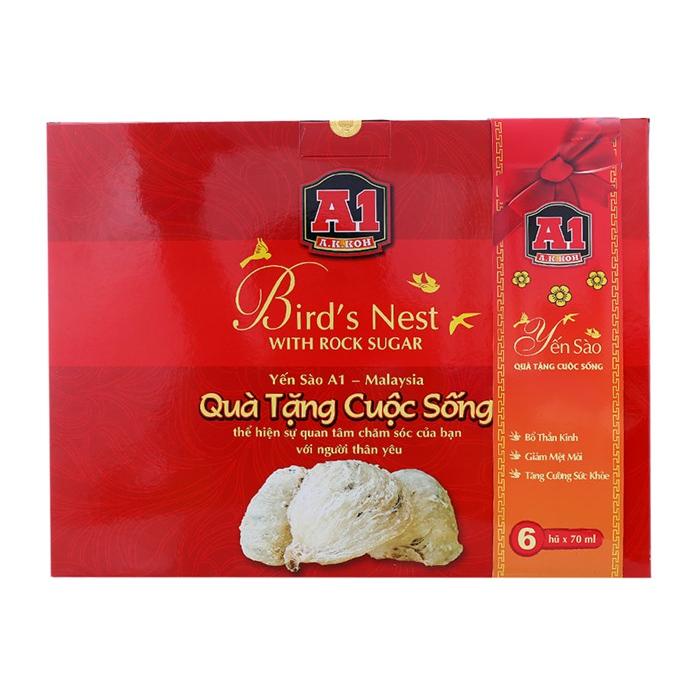 Nước yến sào A1 chưng đường phèn 70ml x 6 hũ-PP