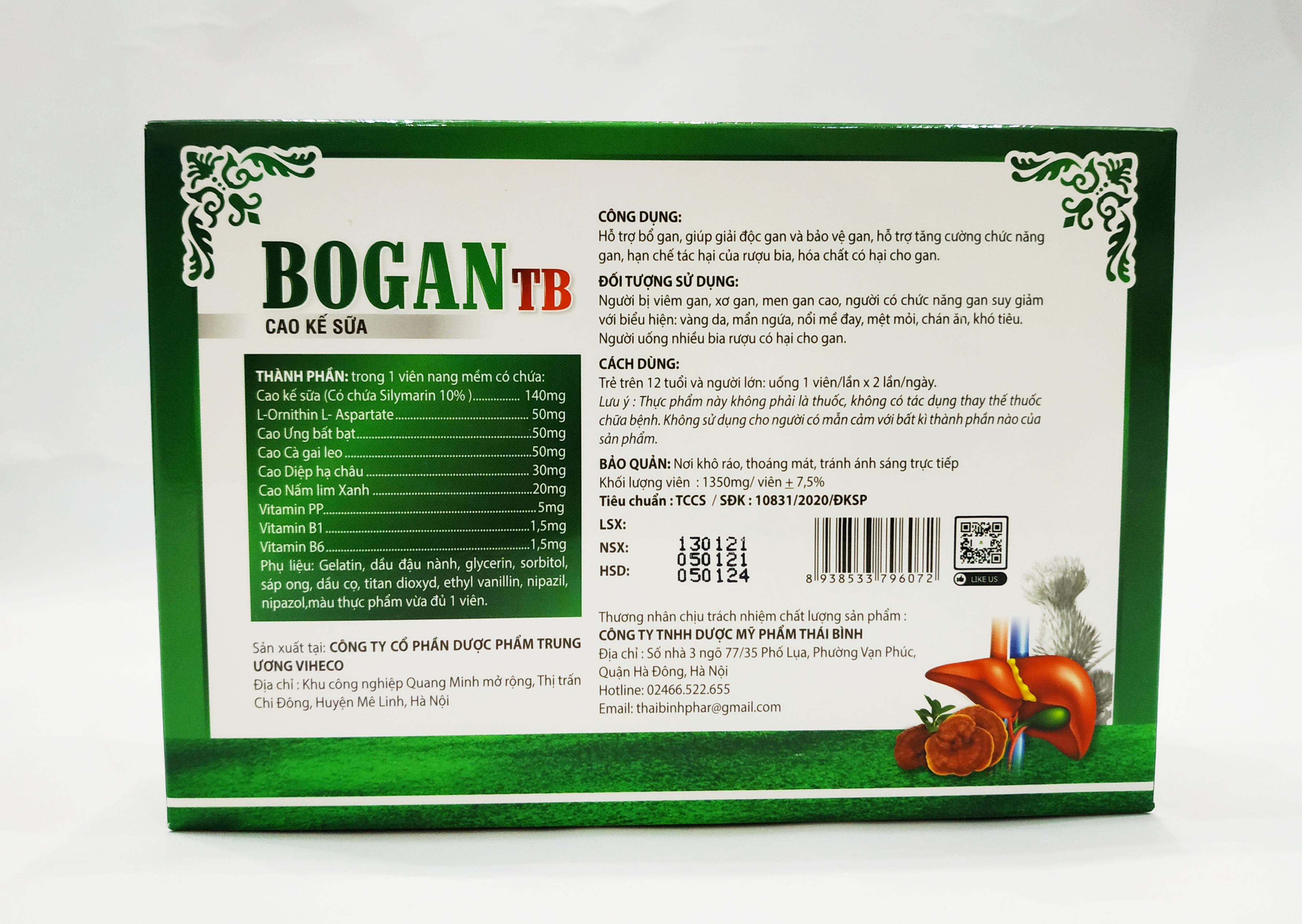 VIÊN UỐNG BỔ GAN NẤM LIM XANH – SỰ KẾT HỢP GIỮA NẤM LIM XANH, CÀ GAI LEO, CAO KẾ SỮA GIÚP GIẢI ĐỘC GAN, BẢO VỆ TẾ BÀO GAN, ỨC CHẾ SỰ PHÁT TRIỂN CỦA VIRUT VIÊM GAN B, C - HỘP 60 VIÊN