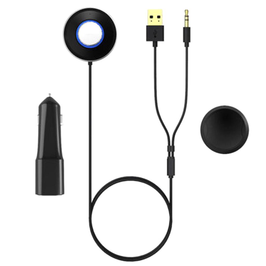 Car Charger Audio Adapter Kit Wireless Bluetooth 3.5 Mm Aux Stereo Receiver