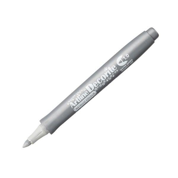 Bút Vẽ Màu Nổi - Metallic Artline Decorite 1.0mm (EDFM-1 SILVER)