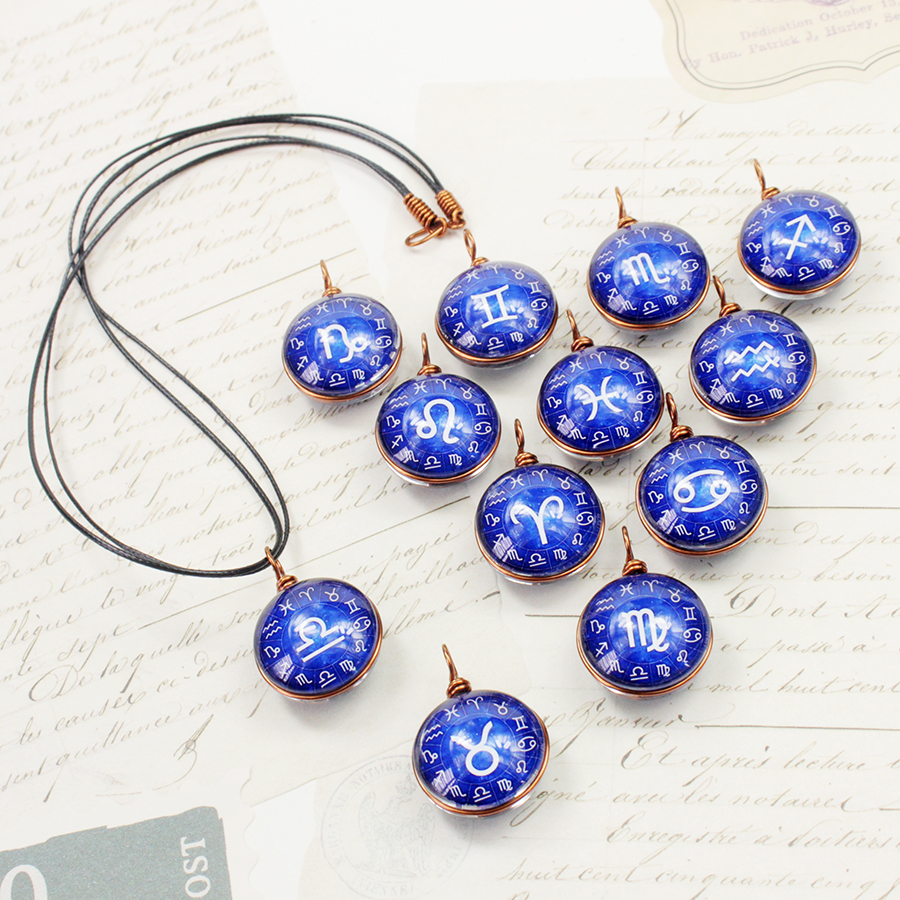 Dây chuyền 12 cung hoàng đạo Zodiac màu sắc tươi sáng 06647-DC004