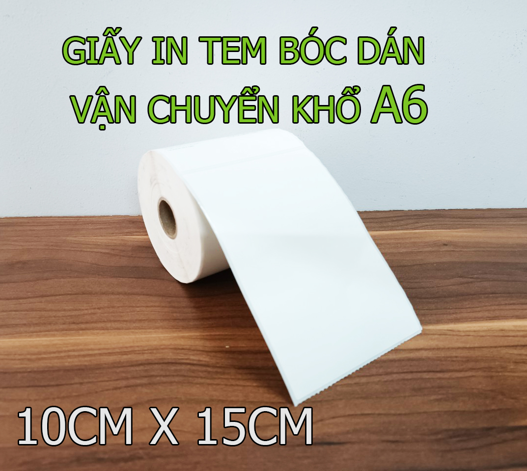 Giấy in đơn hàng Tiktok shop, các sàn TMĐT khổ A6 , in nhãn phụ, vận đơn của các đơn vị vận chuyển kích thước cm , chất lượng bám dính tốt