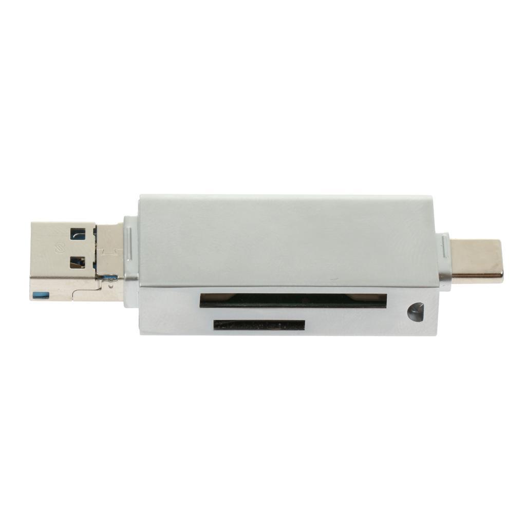 3 in 1 Card Reader Adapter with Type C/Micro USB/USB 3.0 Port