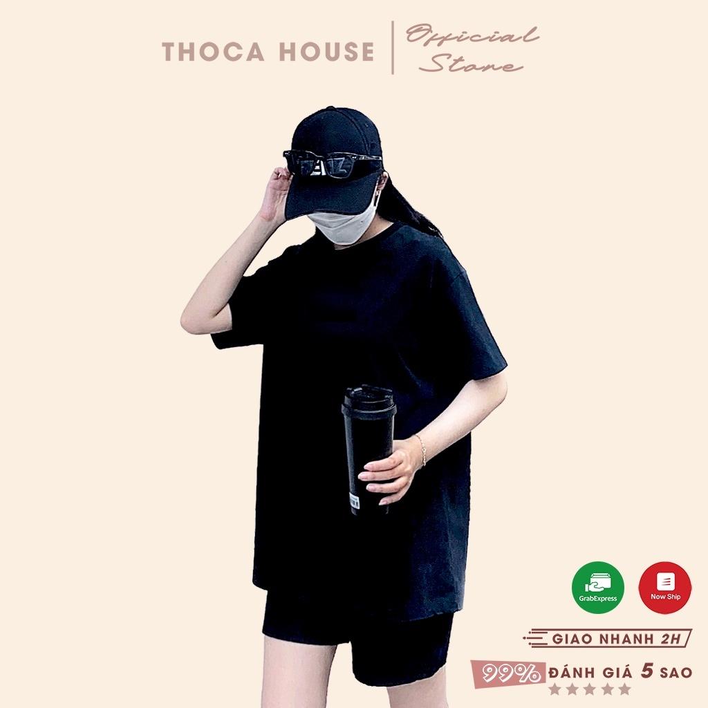 Áo thun unisex basic trơn nhiều màu THOCA HOUSE dễ phối đồ, đồ cặp đôi
