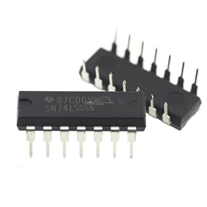 Chíp 74LS06 Hex Inverter Buffer/Driver DIP14 - Hàng nhập khẩu