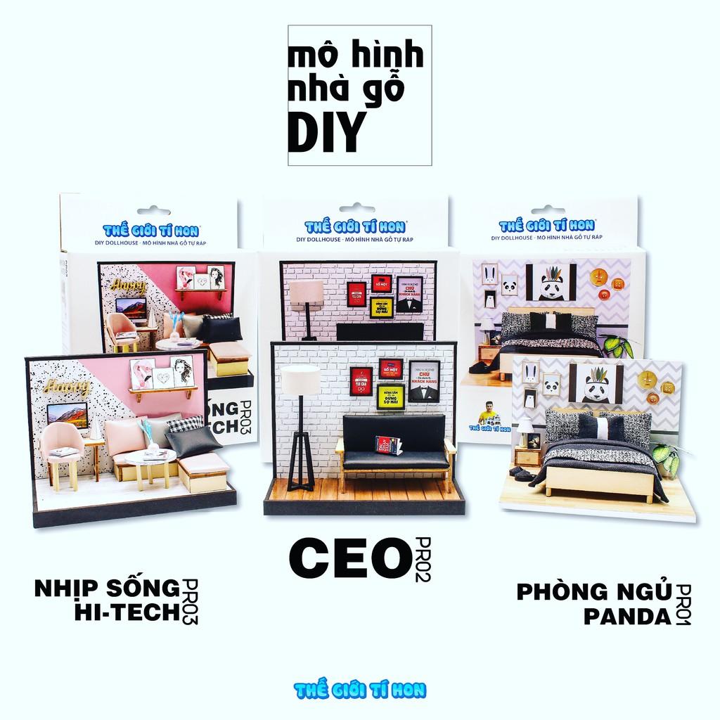 Mô Hình Handmade Thu Nhỏ Bằng Gỗ - Thế Giới Tí Hon - CEO - PR02