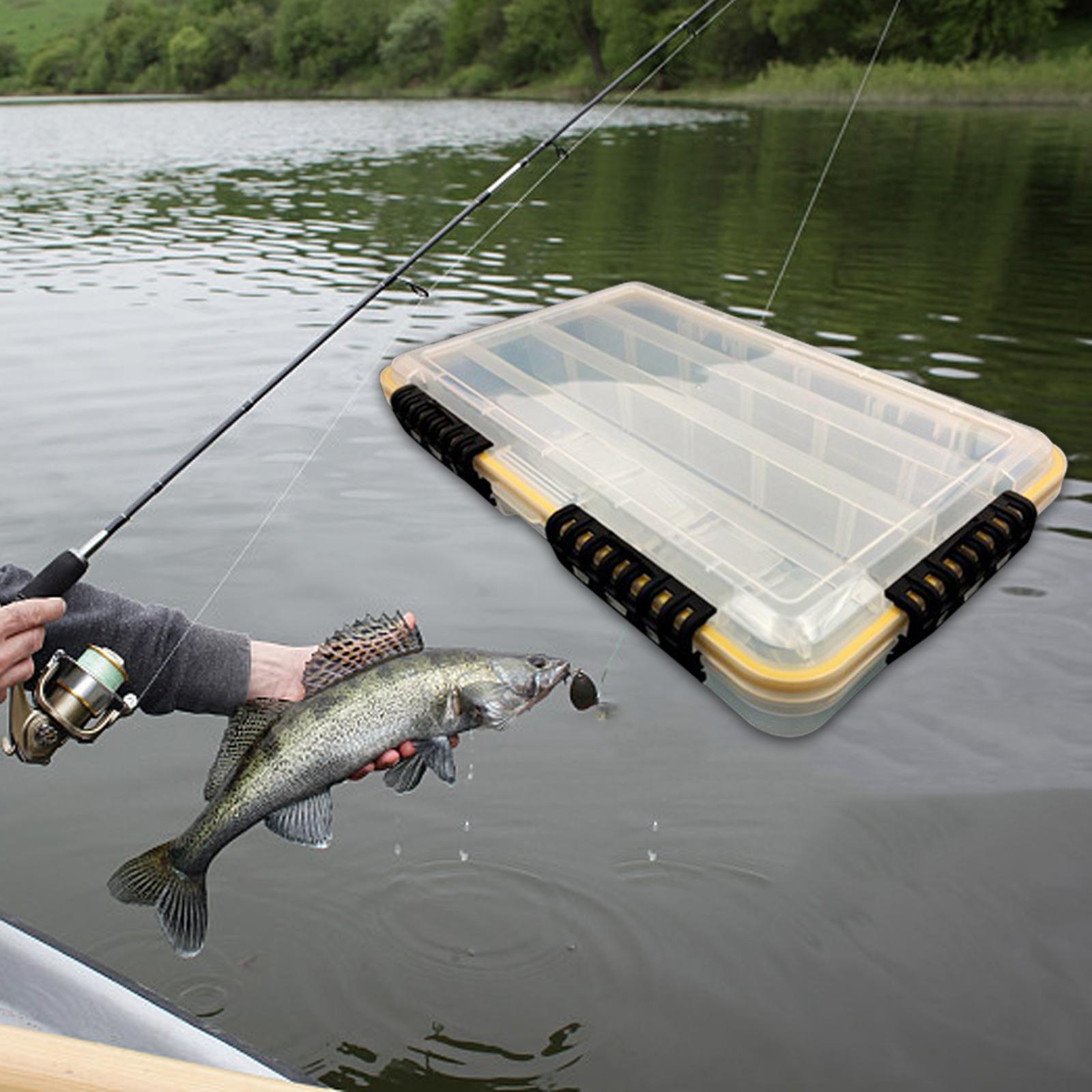 Fishing Tackle Box Portable Fishing Box for Freshwater Saltwater Baits Hooks