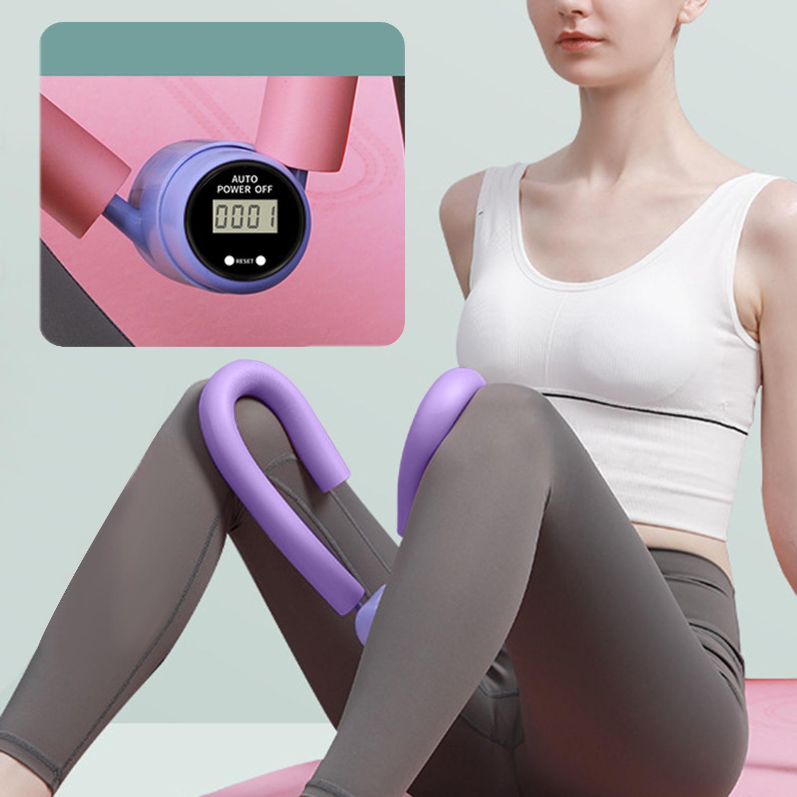 Inner Thigh Exerciser, Leg Thigh Exerciser with Counter, Bodybuilding Fitness Tool, Anti Slip Trainer Clip, Muscle Exerciser, Trimmer Hip Trainer