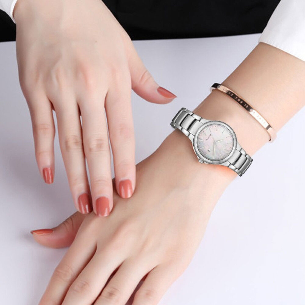 Đồng Hồ Nữ Citizen Eco-Drive Dây Thép Không Gỉ EW2520-56Y - Mặt Xà Cừ (29.7mm)