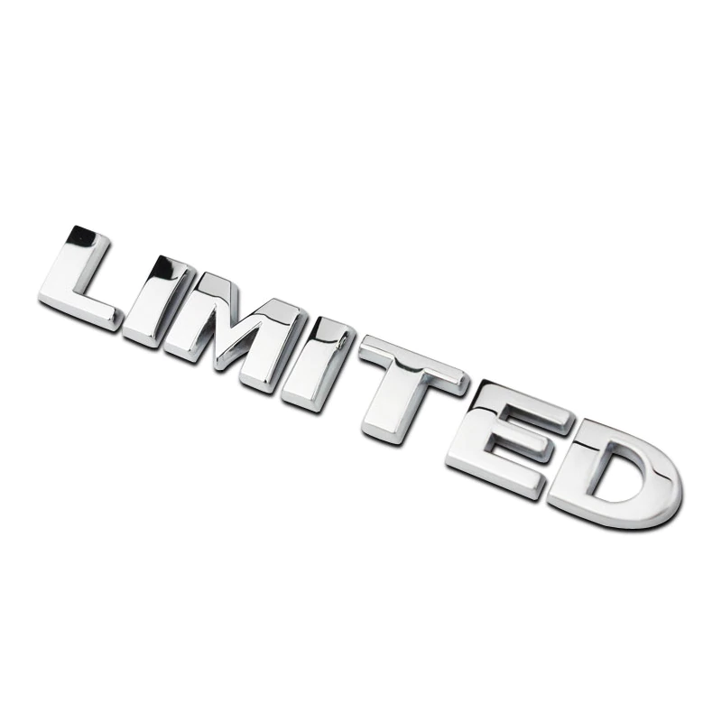 ROGTZ Tem Logo Chữ LIMITED 3D INOX Trang Trí Ô Tô Xe Máy Cao Cấp - Hàng Nhập Khẩu