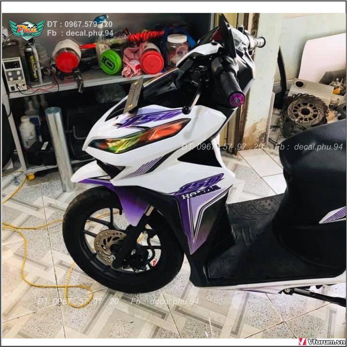 Tem Rời Vario Tím Trắng