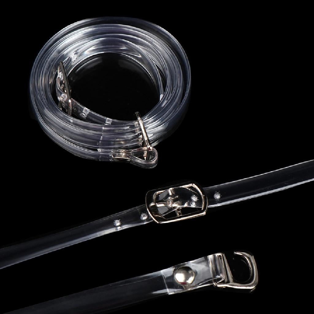 Queenten 1 Pair Shoe Accessories Invisible Elastic Silicone Transparent Shoelace Straps QT
