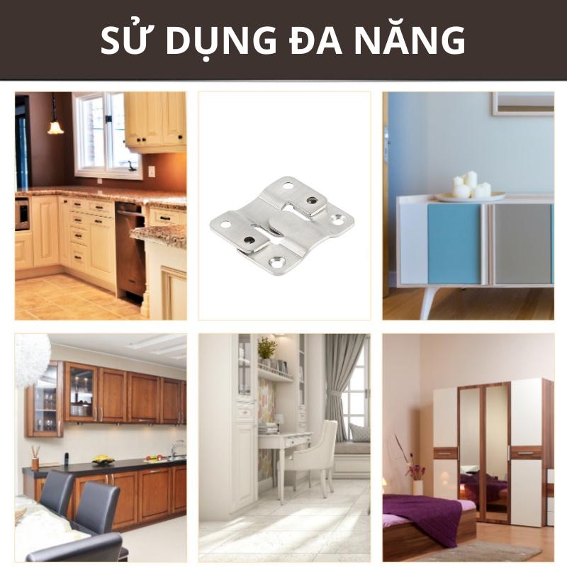 Móc treo Tranh, Ảnh, Gương, Nội thất, Bass treo tường Inox vít chịu lực 30kg