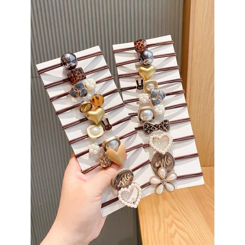 SET 60 DÂY CHUN BUỘC TÓC NHIỀU MẪU CÁ TÍNH