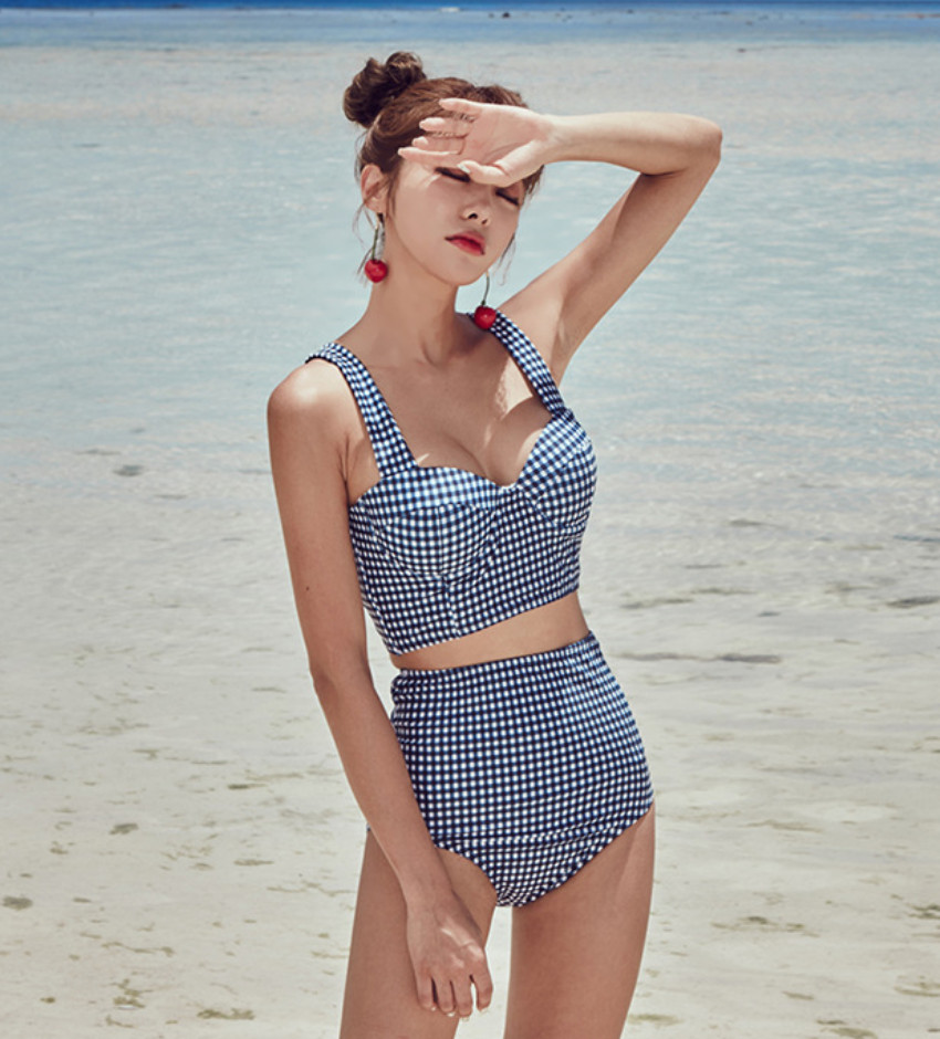 Bikini 2 Mảnh Hè Họa Tiết Ca Rô MAT103