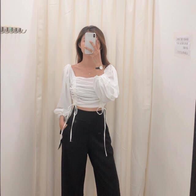 Croptop rút dây nhiều màu