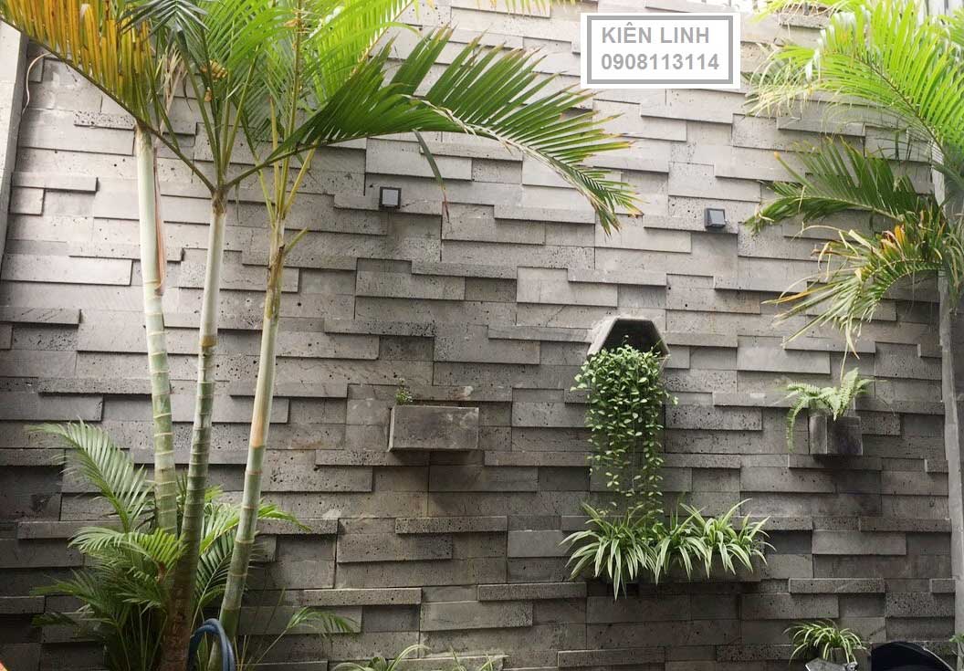 Chậu hình chữ nhật D60x C10x S10cm trồng cây treo tường ban công sân vườn, ốp tường giếng trời đẹp