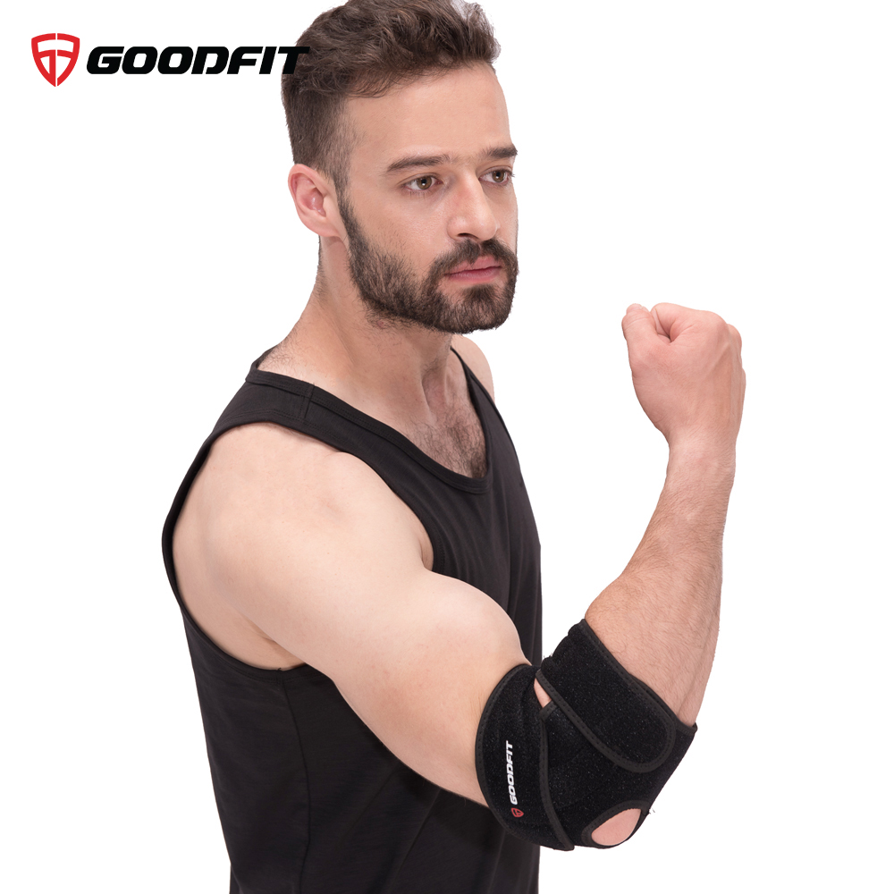 Băng khuỷu tay hỗ trợ bảo vệ khuỷu tay, củi chỏ có thanh lò xo cố định, dễ điều chỉnh Goodfit GF401E