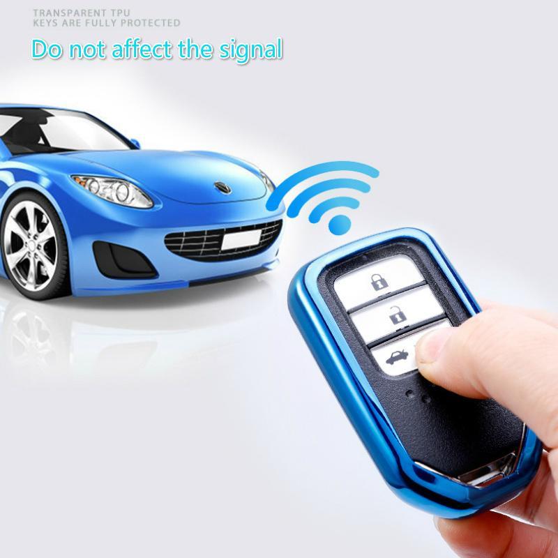 Vỏ Tpu Bảo Vệ Chìa Khóa Điều Khiển Từ Xa Cho Xe Hơi Honda City Hrv Brv Jazz Crv Accord Civic