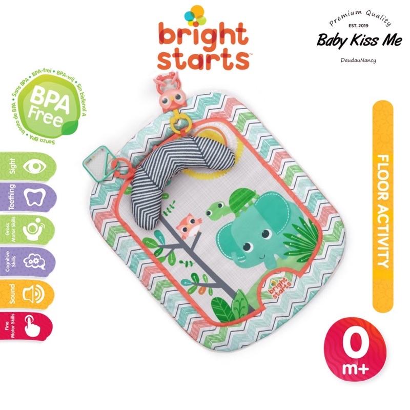 Thảm nằm chơi Tummy Time kèm đồ chơi , hỗ trợ bé lẫy Giggle &amp; See Safari Prop &amp; Play Mat