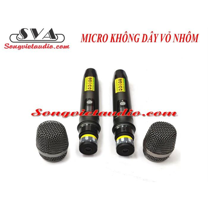 MICRO KHÔNG DÂY LOA KÉO UGX xám - CẶP