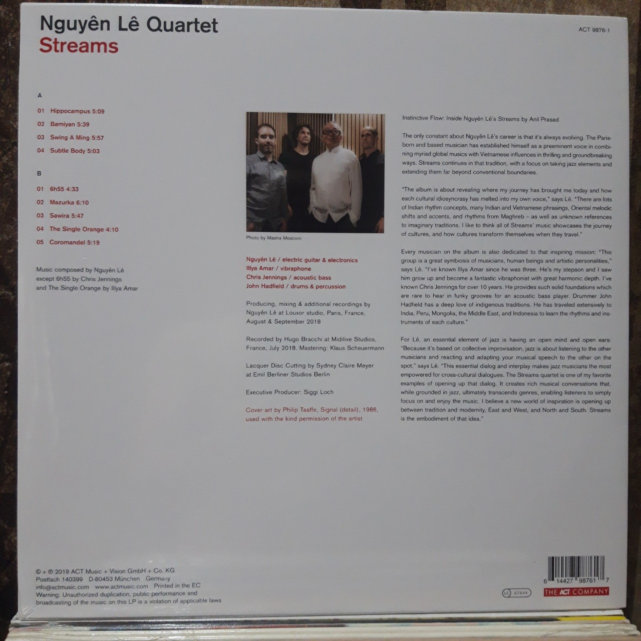 Đĩa than - LP - Nguyen Le Quartet  Stream - New vinyl record