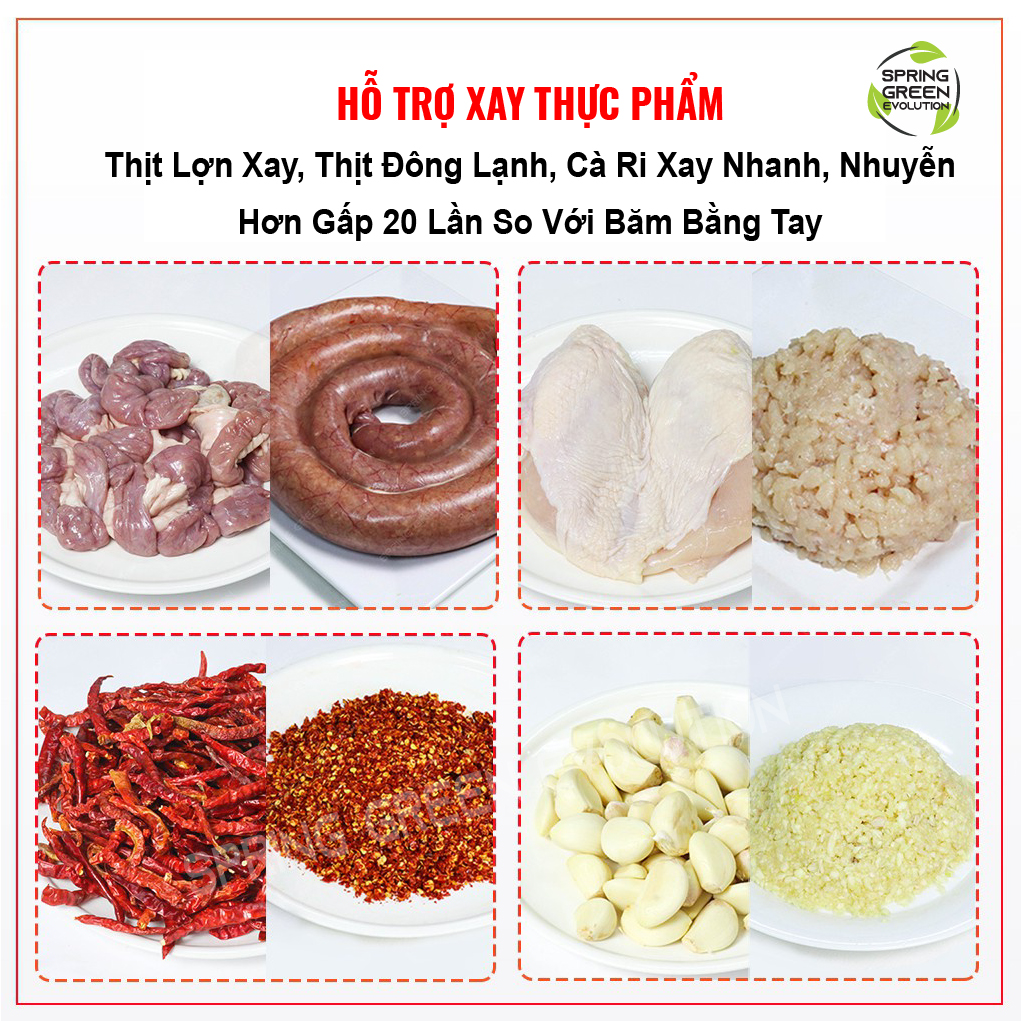 Máy Xay Thịt Gia Đình MG60, Xay Tốc Độ Cao, Nhuyễn Mọi Loại Thực Phẩm, Tiết Kiệm Điện. Hàng Nhập Khẩu SGE Thailand!!