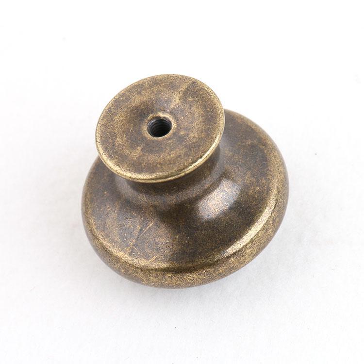 4-5pack Antique Brass Cabinet Drawer Round Pulls Cupboard Bin Knob Handle