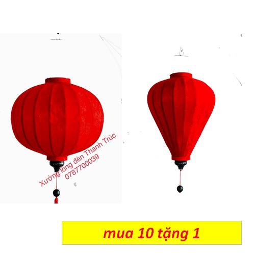 Đèn lồng Hội An gấm đỏ 10CM,20cm,30cm,45cm trang trí nhà, cửa hàng