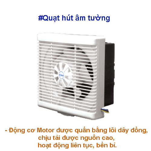 Quạt thông gió âm tường Roman RBV15 - Hàng chính hãng