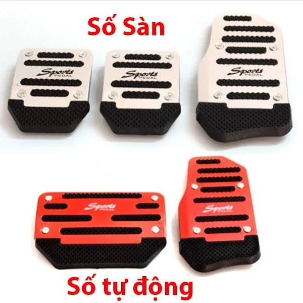 Ốp Bọc Chân Ga Chân Phanh Cho Ô Tô Phong Cách Thể Thao
