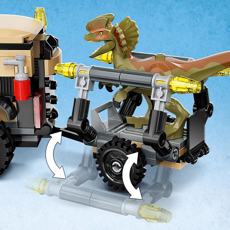 Đồ Chơi LEGO Vận Chuyển Khủng Long Pyroraptor & Dilophosaurus 76951