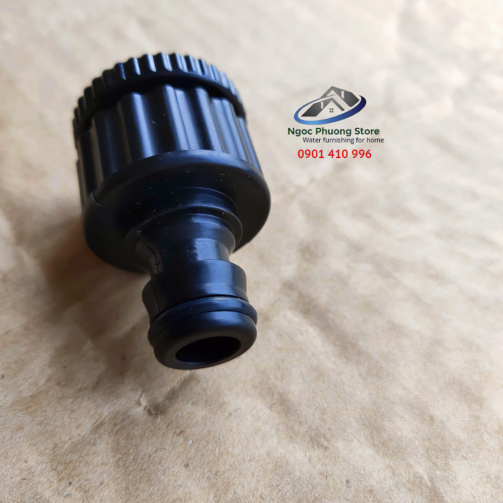 Cút nối nhanh dương W3084 AQUAMATE ĐÀI LOAN, đầu còn lại nối vòi nước ren ngoài 21mm hoặc 27mm